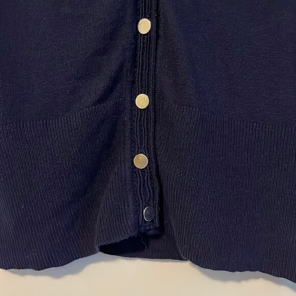 ⚡️ 3 for $20 ⚡️ New York & Company 7th Avenue Midnight Blue Cardigan - Picture 4 of 10